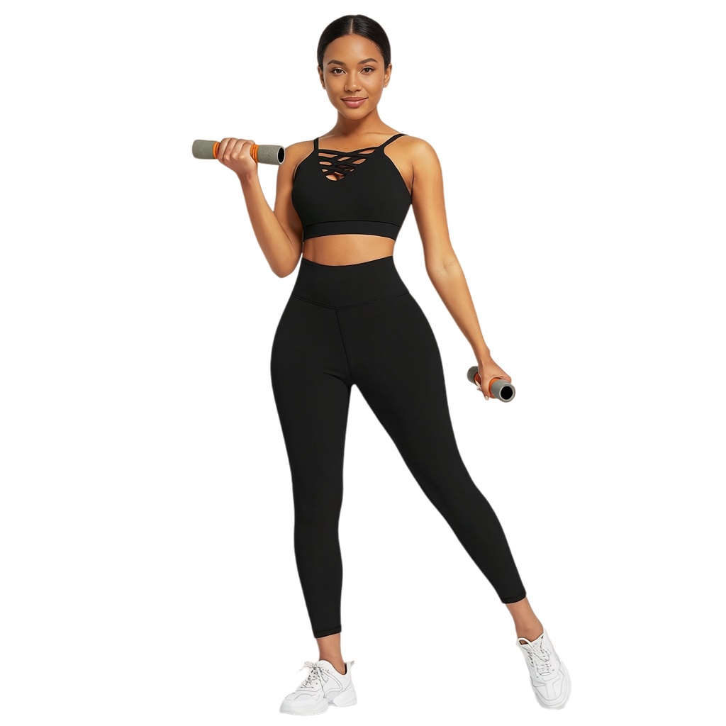 Yoga Fitness & Nutrition Llp - 3 Pieces Women's Yoga Fitness Set