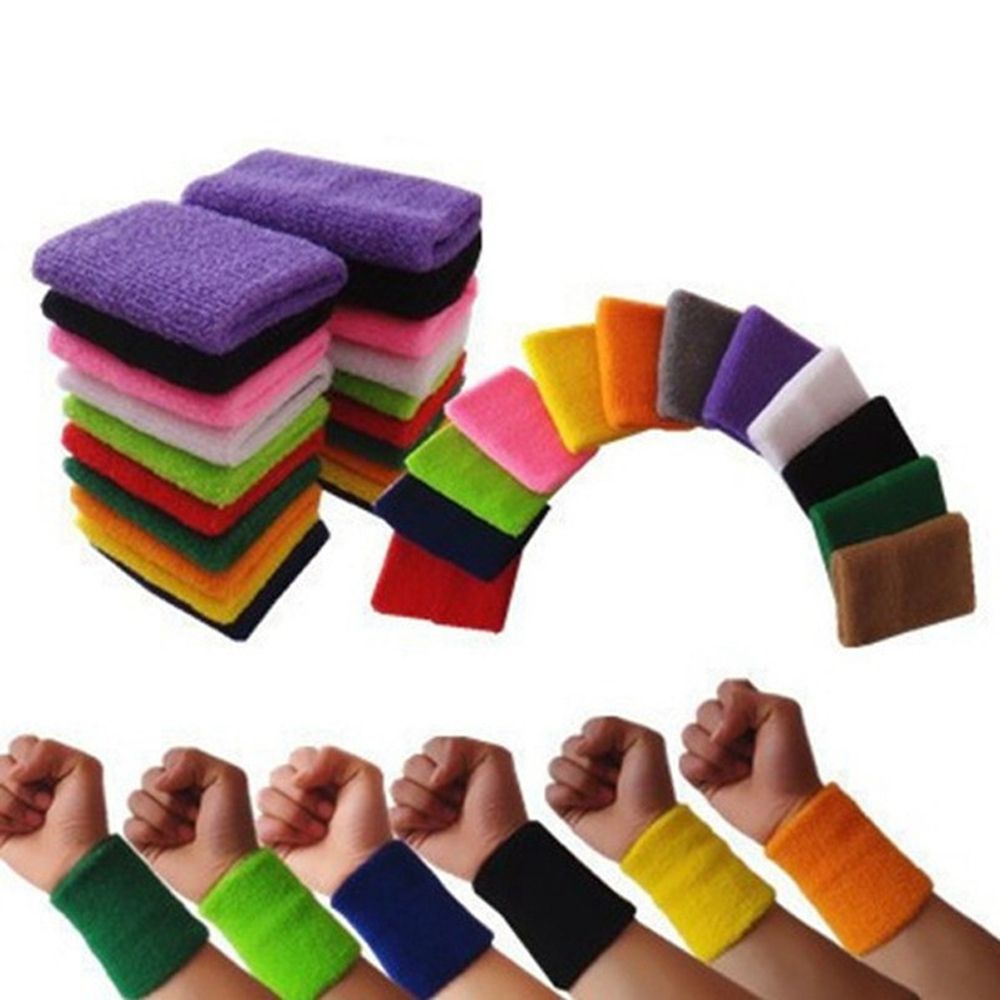 Wrist Wraps Fitness - 1/2Pcs Unisex Wristbands Sport Sweatband Tennis