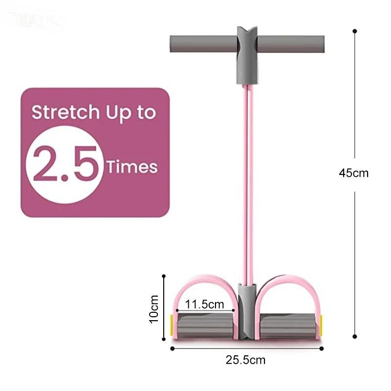 4-Tube Resistance Bands Yoga P - Yoga Pedal Puller Fitness Equipment recension och pris