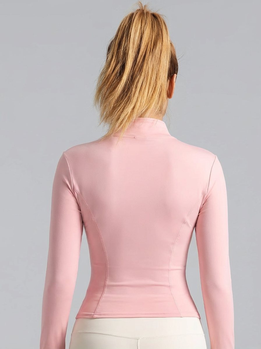 New Women Light Pink Yoga Coat - Yoga Fitness & Nutrition Llp recension och pris