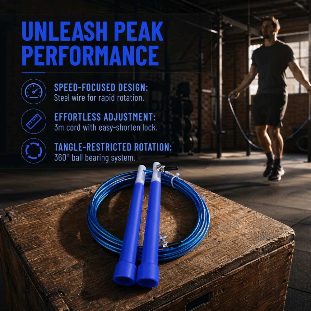 Durable Steel Wire Jump Rope T - Speed Skipping Rope recension och pris