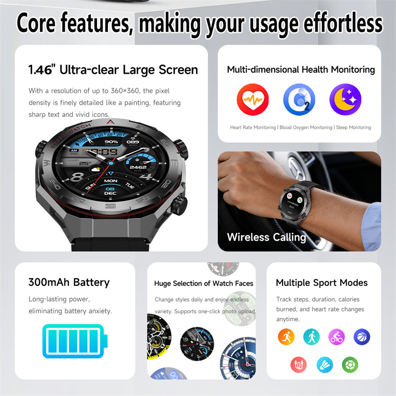 New Watch6 UItra GPS Outdoor S - Wrist Wraps Fitness recension och pris