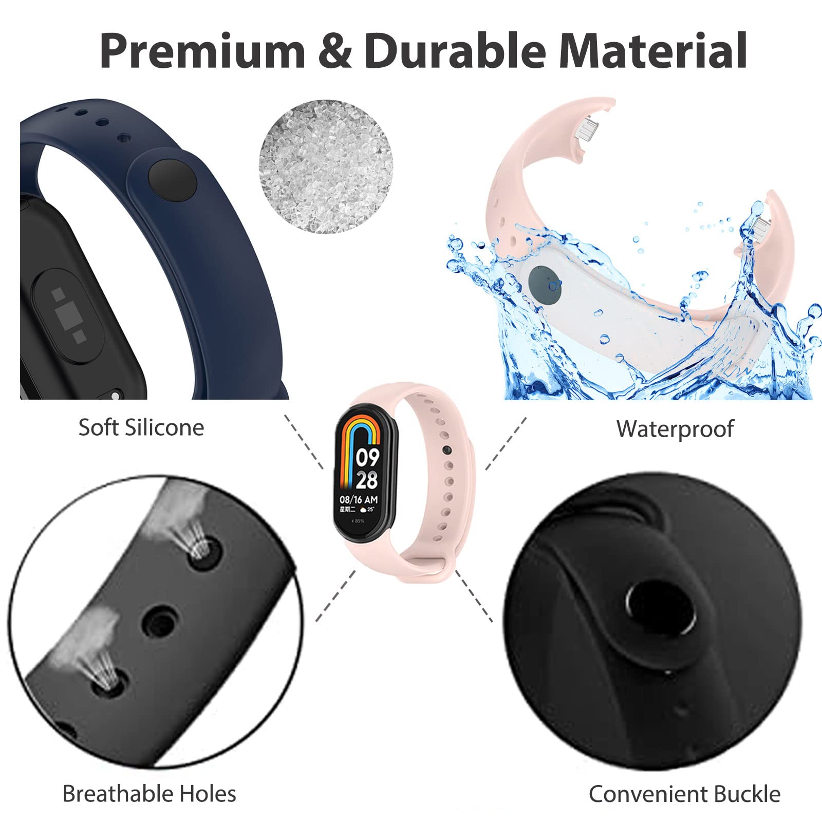 Bracelet for Mi band 8 Strap S - Wrist Wraps Fitness recension och pris