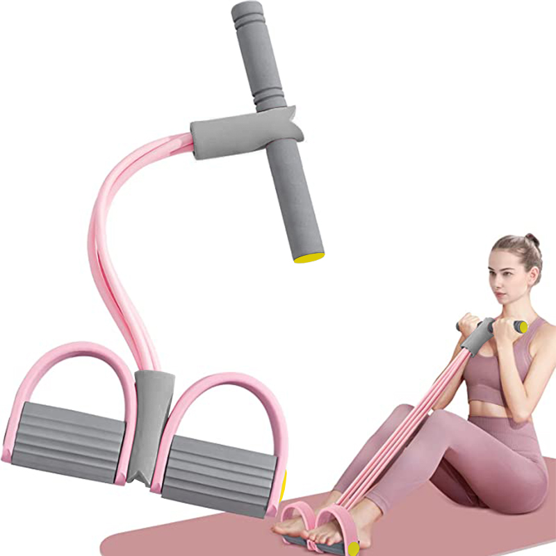 Resistance Bands 4-Tube Yoga P - Yoga Pedal Puller Fitness Equipment recension och pris