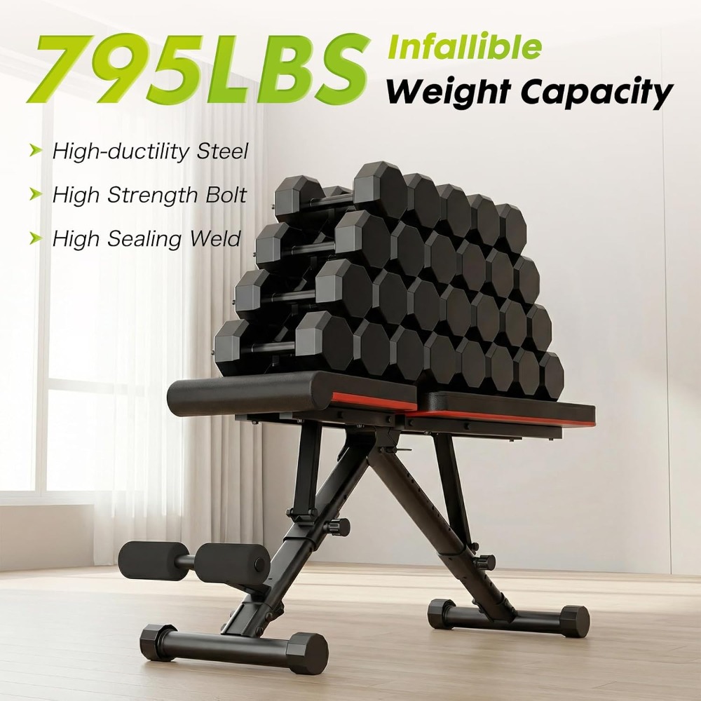 Adjustable Weight Bench for Fu - Adjustable Dumbbells recension och pris