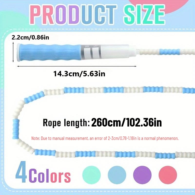 Bamboo Joint Soft Bead Skippin - Speed Skipping Rope recension och pris