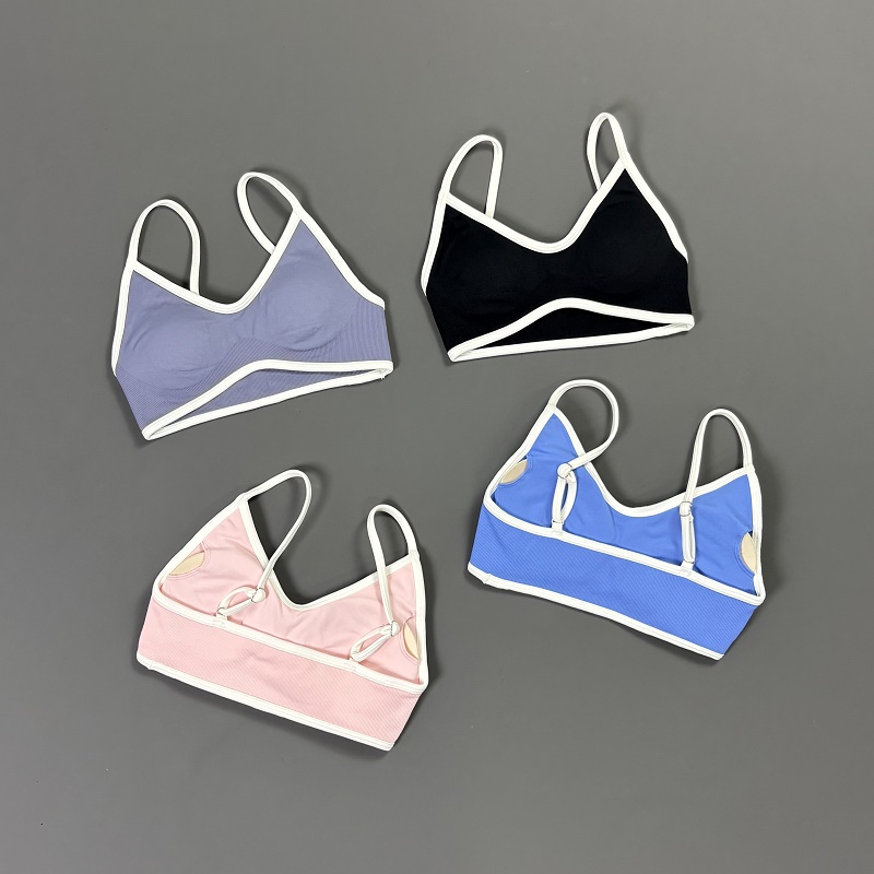 Women Contrastline Yoga Bra V  - Yoga Mat For Fitness recension och pris