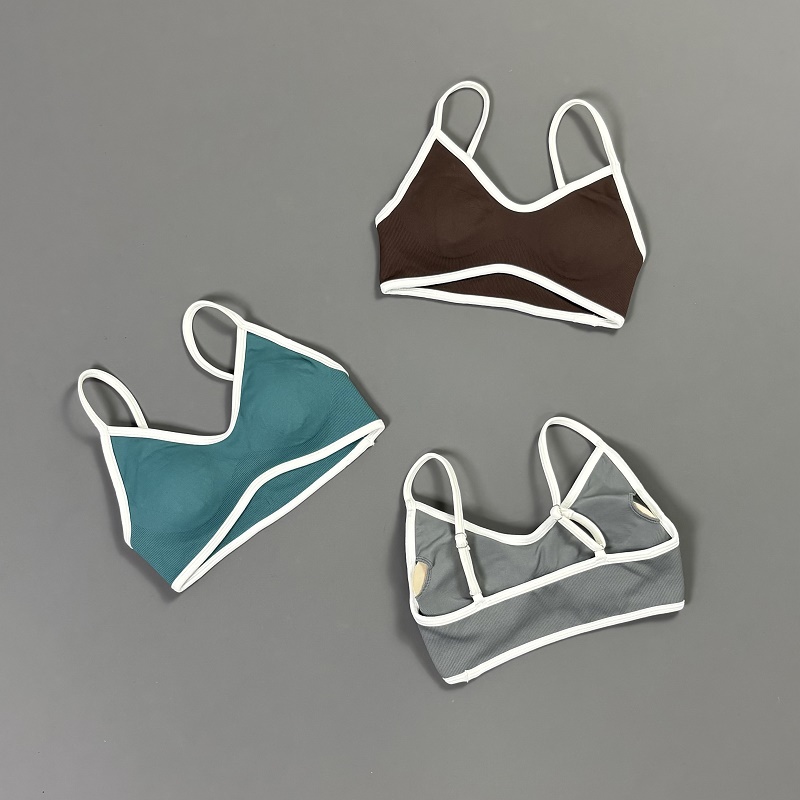 Women Contrastline Yoga Bra V  - Yoga Mat For Fitness recension och pris