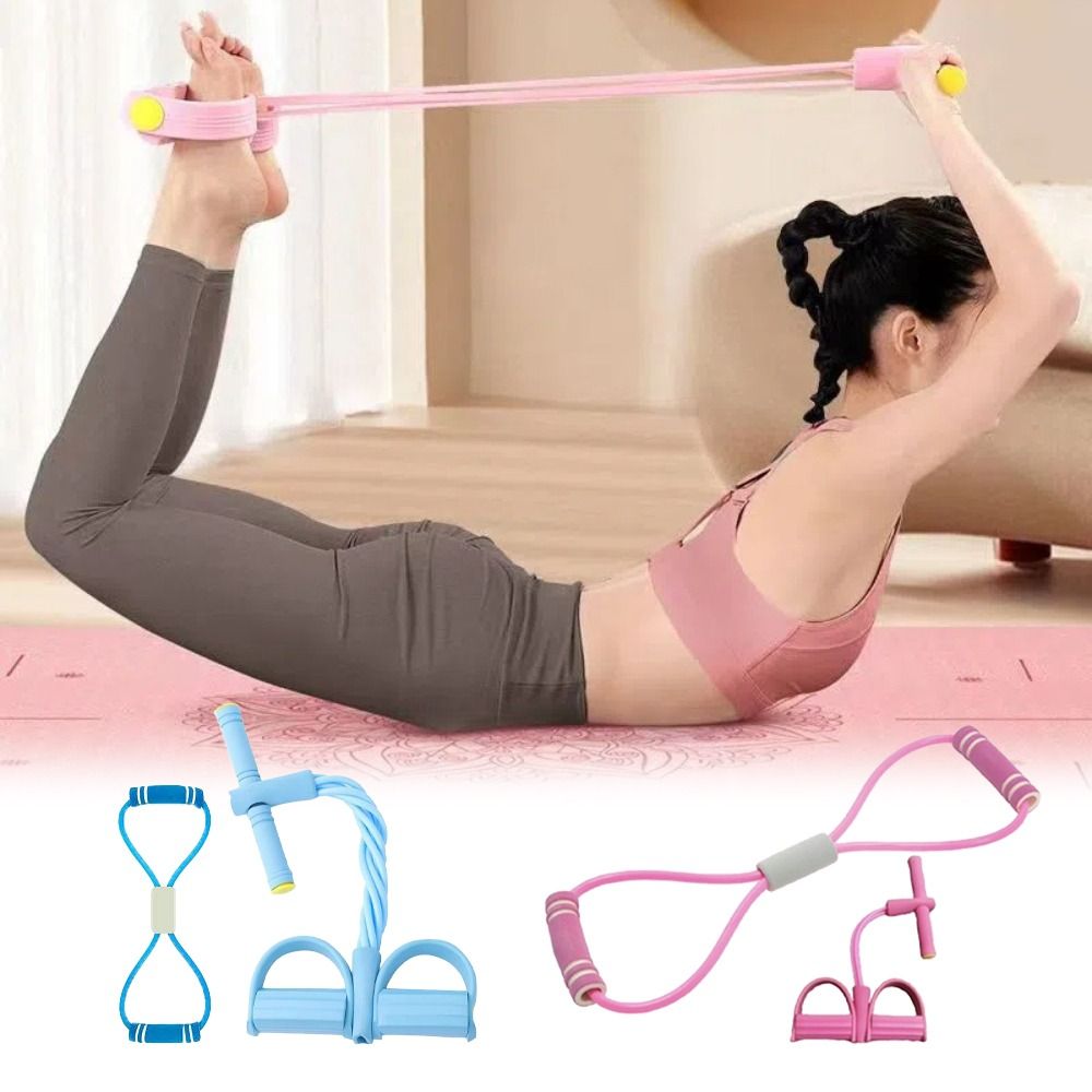 6-Tube Resistance Bands Fitnes - Yoga Pedal Puller Fitness Equipment recension och pris