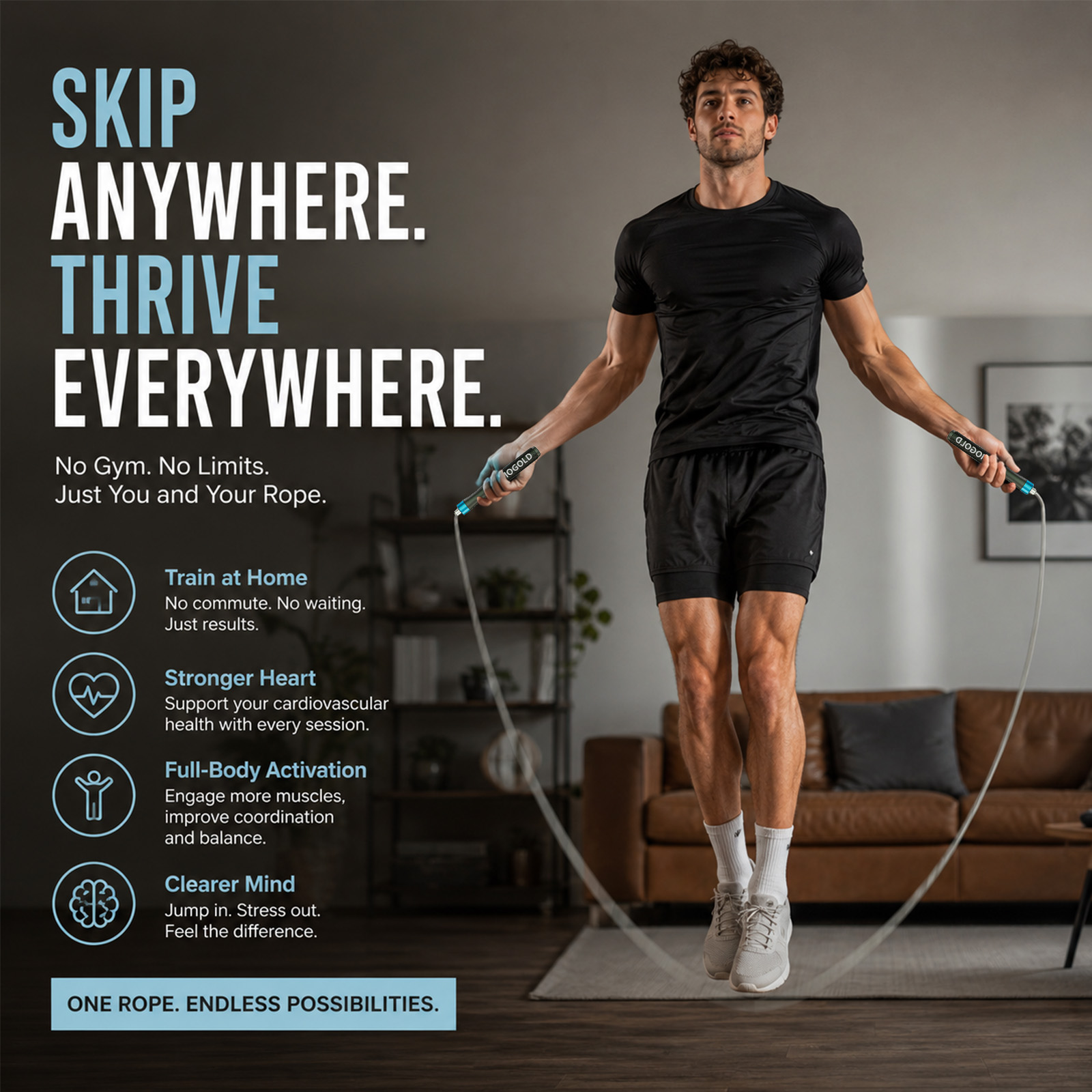 MOGOLD Professional Speed Jump - Speed Skipping Rope recension och pris
