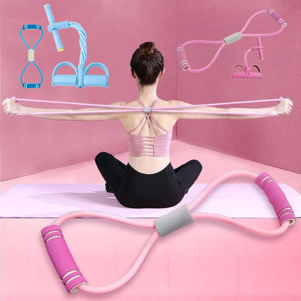 6-Tube Resistance Bands Set TP - Yoga Pedal Puller Fitness Equipment recension och pris