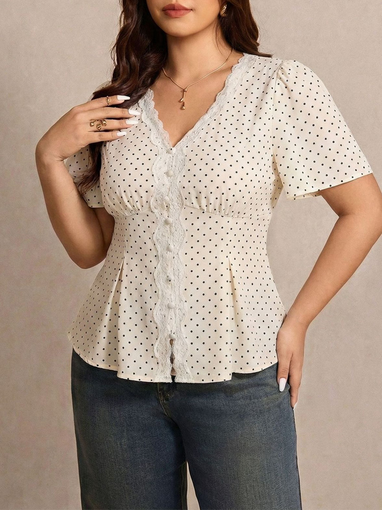GIBSIE Plus Size Polka Dot Con - Waist Trainer Women recension och pris