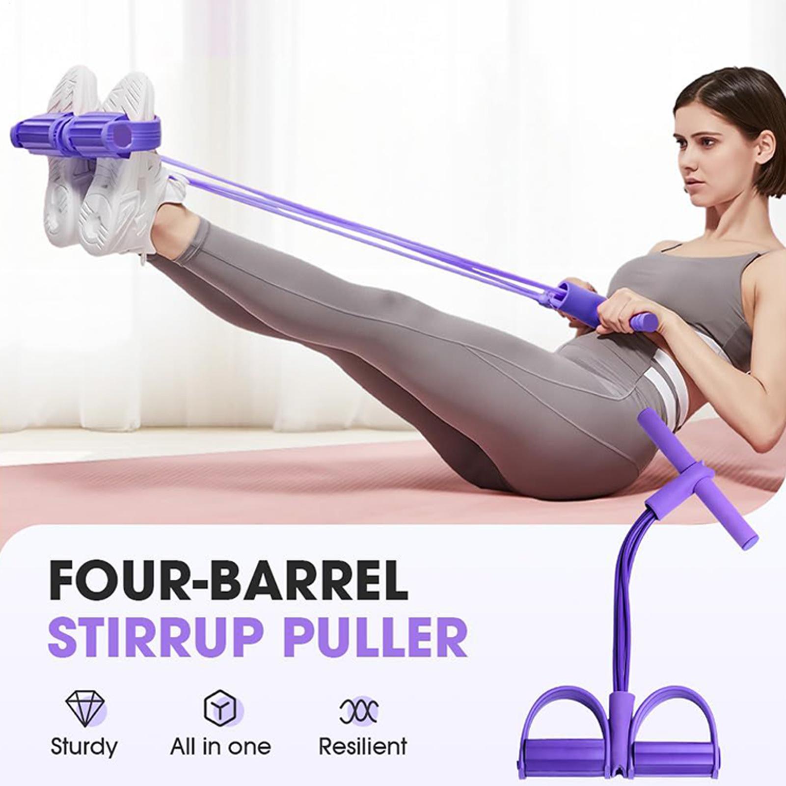 Resistance Bands 4-Tube Yoga P - Yoga Pedal Puller Fitness Equipment recension och pris