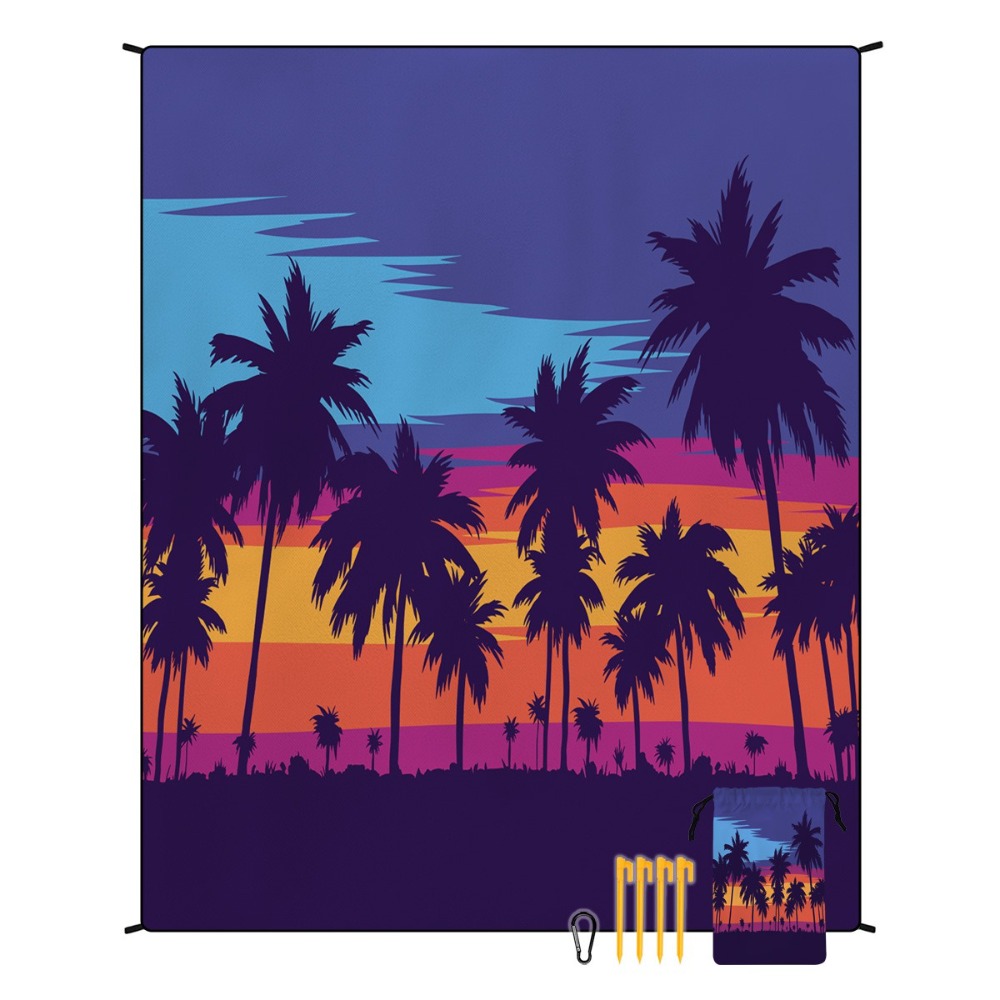 Palm Tree Beach Towel 71x86.6i - Yoga Mat For Fitness recension och pris