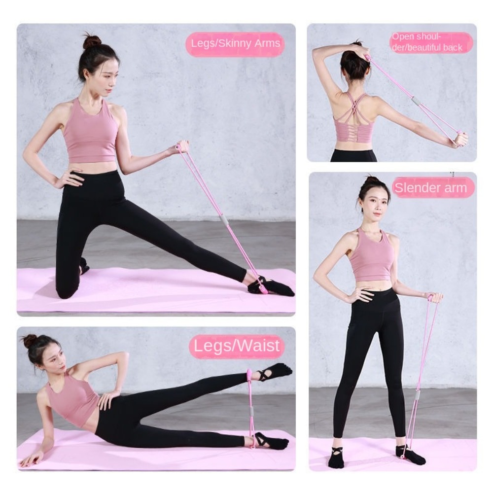 6-Tube Resistance Bands Set TP - Yoga Pedal Puller Fitness Equipment recension och pris