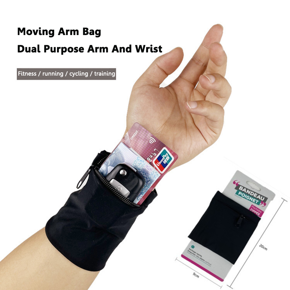 Zipper Running Arm Bags Cyclin - Wrist Wraps Fitness recension och pris